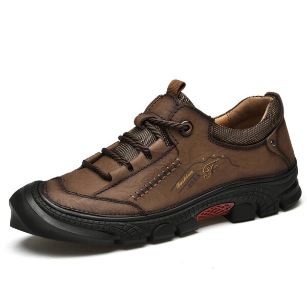 Non-slip Leather Hiking Outdoor Cross-Country Hiking Shoes - Image 6