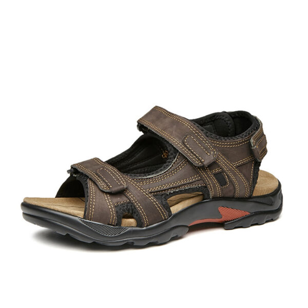 Outdoor Sandals Beach Leather Roman Sandals - Image 7