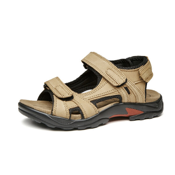 Outdoor Sandals Beach Leather Roman Sandals - Image 5
