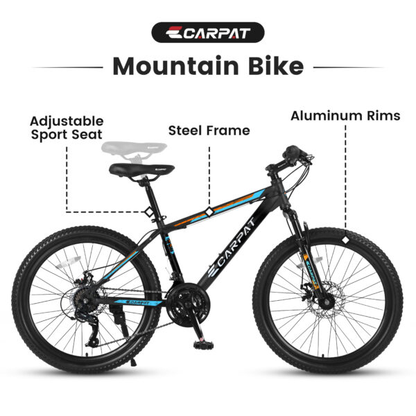 Unisex Hard-Tail Mountain Bike, with Suspension Fork Front, 26" Wheels, 21-Speed - Image 3