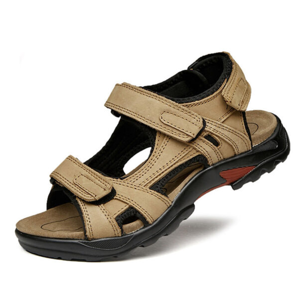Outdoor Sandals Beach Leather Roman Sandals - Image 8