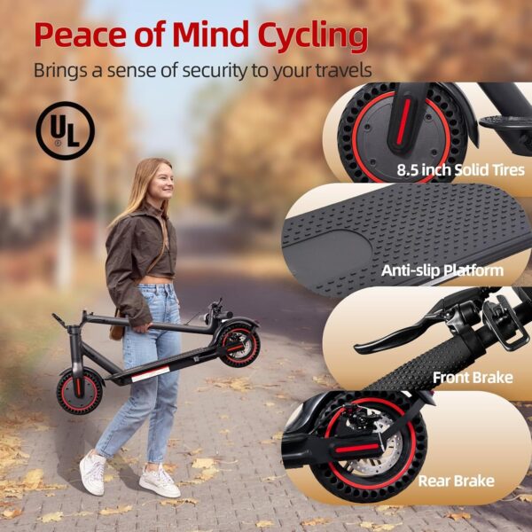 Folding Electric Scooter, 8.5in Wheels - Image 4